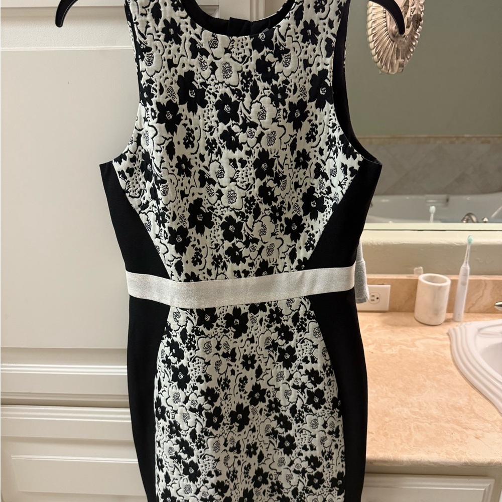 Finders Keepers Monochrome Floral Mini Dress
